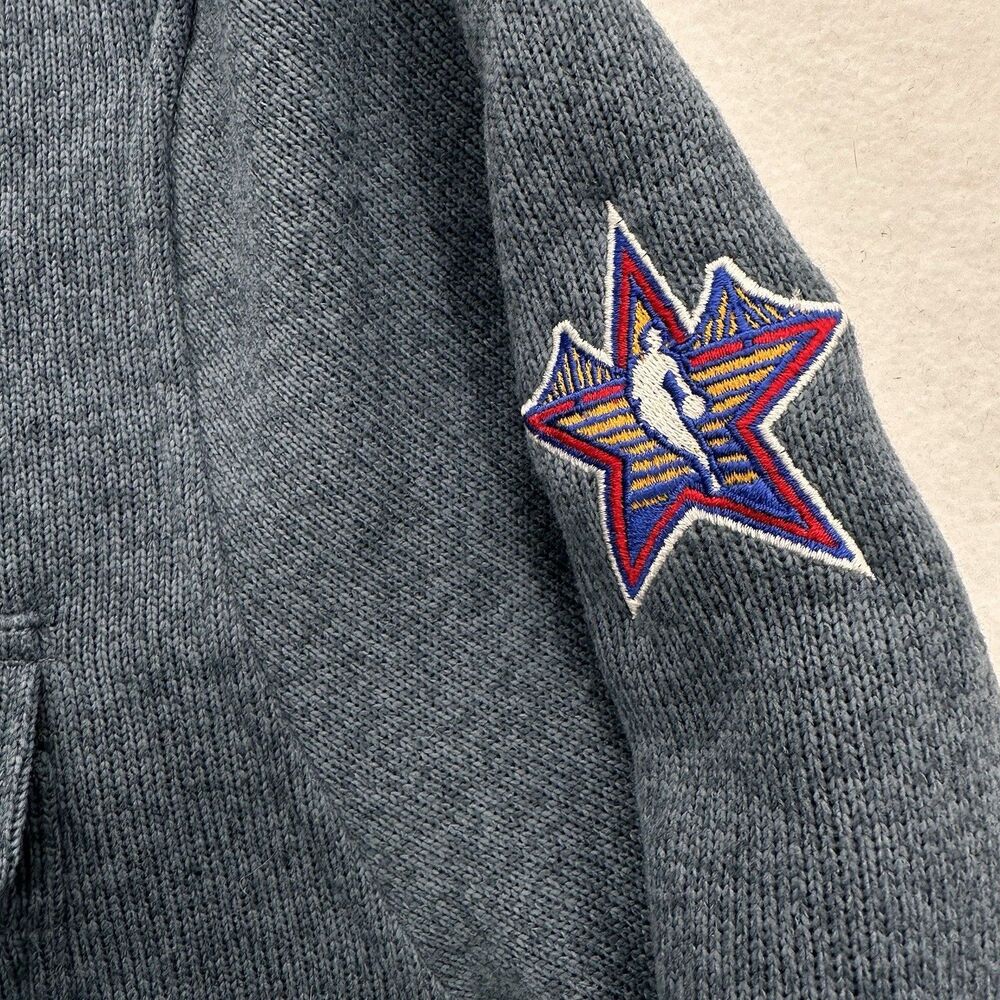 Rhone Fleece Shacket Large Shirt Jacket Indigo Blue Snap NBA All Stars $168 NWT - Picture 2 of 16